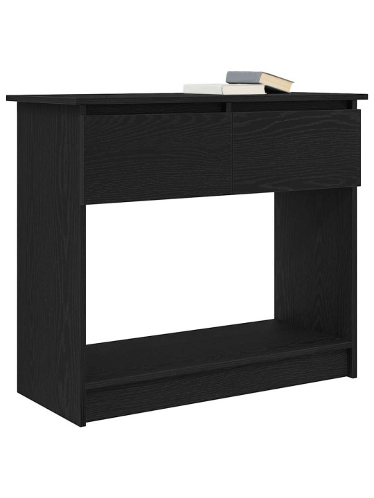 Konsolipöytä laatikoilla musta 85,5x38,5x74,5 cm