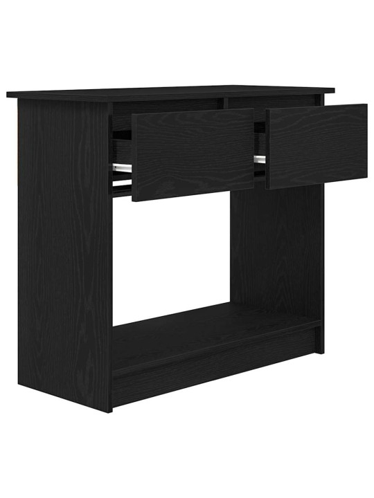 Konsolipöytä laatikoilla musta 85,5x38,5x74,5 cm