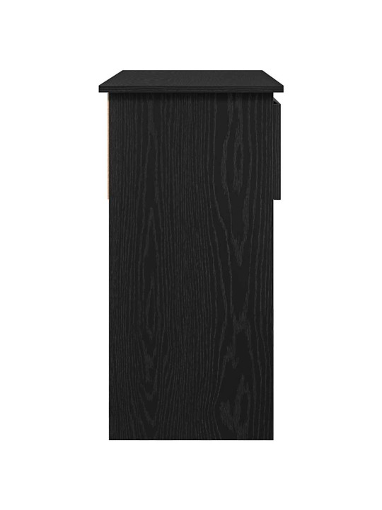 Konsolipöytä laatikoilla musta 85,5x38,5x74,5 cm