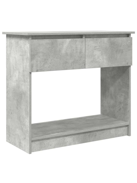 Konsolipöytä laatikoilla betonin harmaa 85,5x38,5x74,5 cm