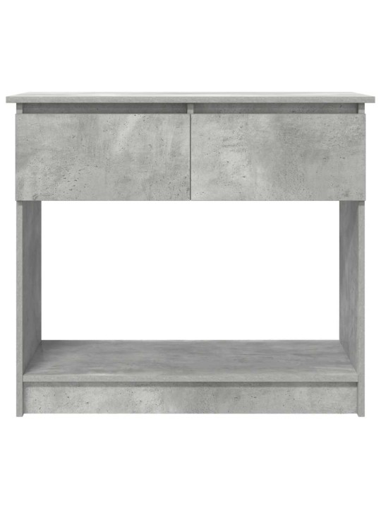 Konsolipöytä laatikoilla betonin harmaa 85,5x38,5x74,5 cm