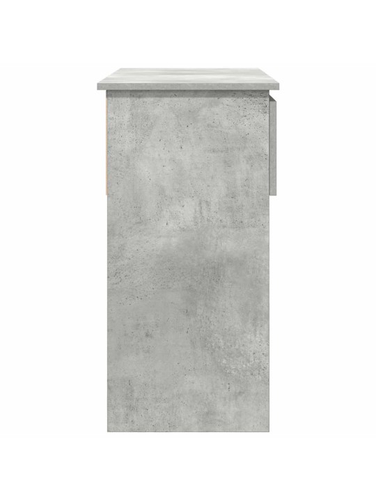 Konsolipöytä laatikoilla betonin harmaa 85,5x38,5x74,5 cm