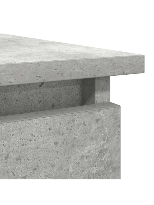 Konsolipöytä laatikoilla betonin harmaa 85,5x38,5x74,5 cm