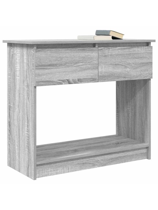 Konsolipöytä laatikoilla harmaa sonoma 85,5x38,5x74,5 cm