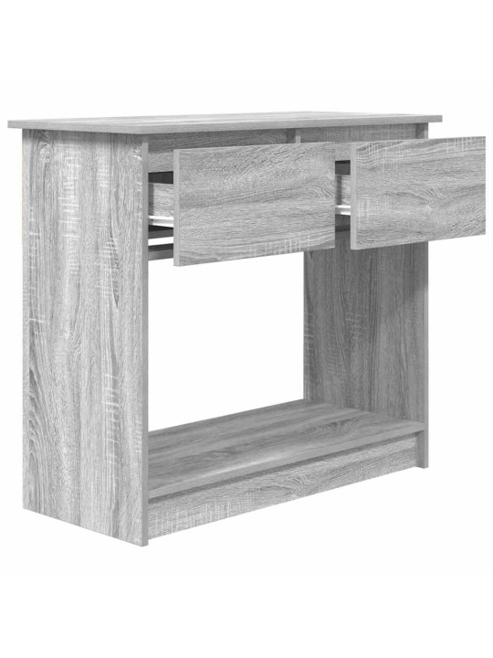 Konsolipöytä laatikoilla harmaa sonoma 85,5x38,5x74,5 cm