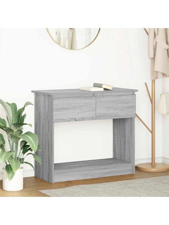 Konsolipöytä laatikoilla harmaa sonoma 85,5x38,5x74,5 cm