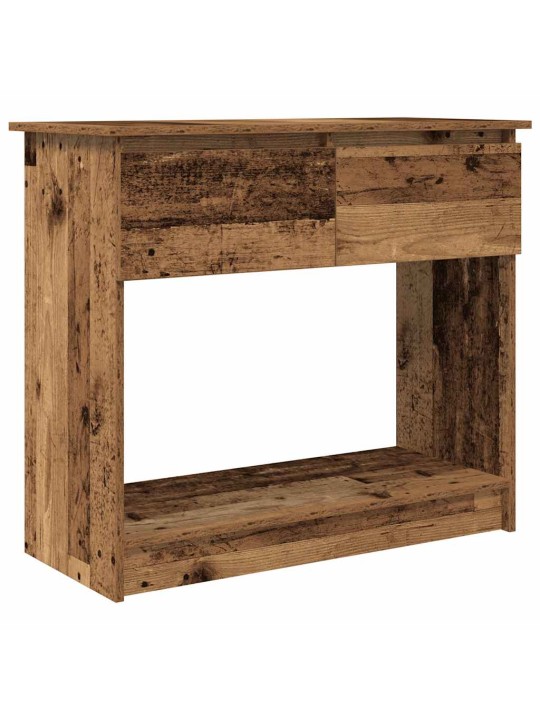 Konsolipöytä laatikoilla vanha puu 85,5x38,5x74,5 cm