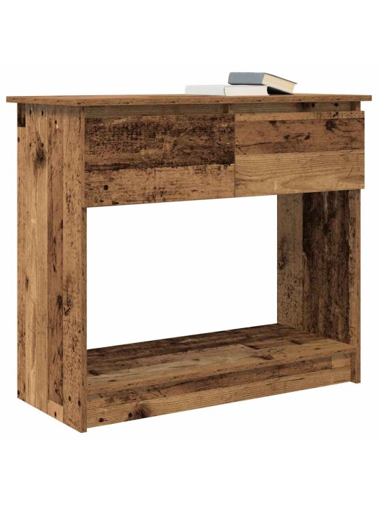 Konsolipöytä laatikoilla vanha puu 85,5x38,5x74,5 cm