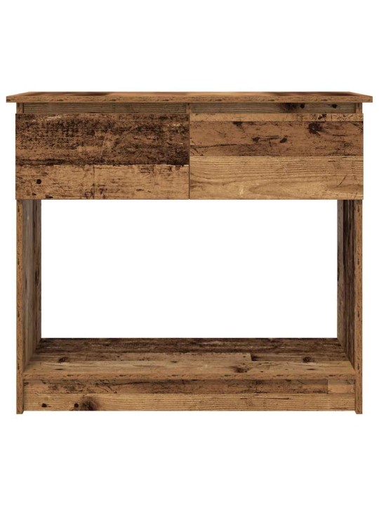 Konsolipöytä laatikoilla vanha puu 85,5x38,5x74,5 cm