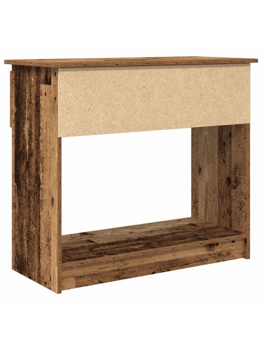 Konsolipöytä laatikoilla vanha puu 85,5x38,5x74,5 cm