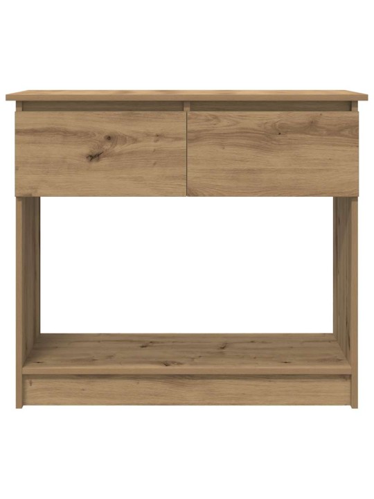 Konsolipöytä laatikoilla käsityöläinen tammi 85,5x38,5x74,5 cm