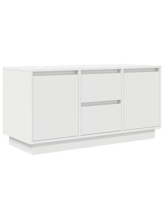Tv-kaappi led-valoilla valkoinen 100x41x50 cm