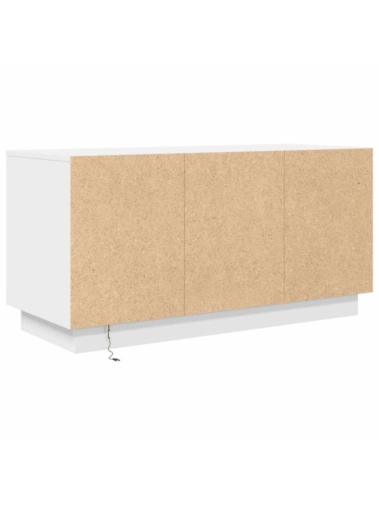 Tv-kaappi led-valoilla valkoinen 100x41x50 cm