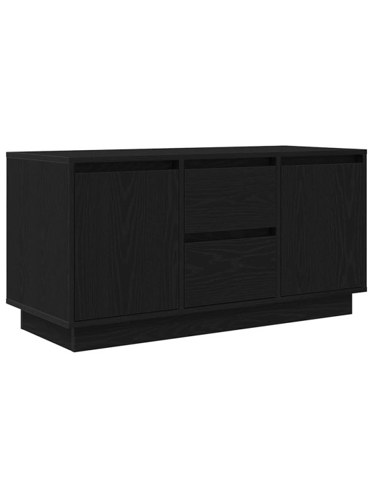Tv-kaappi led-valoilla musta tammi 100x41x50 cm