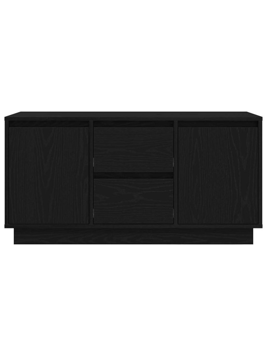 Tv-kaappi led-valoilla musta tammi 100x41x50 cm