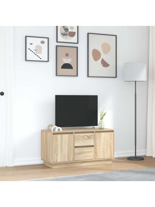 Tv-taso led-valoilla sonoma-tammi 100x41x50 cm