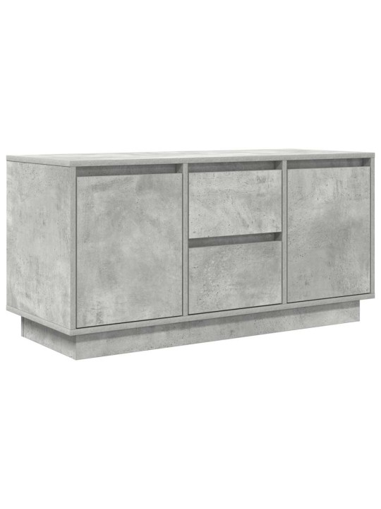 Tv-taso led-valoilla betoninharmaa 100x41x50 cm