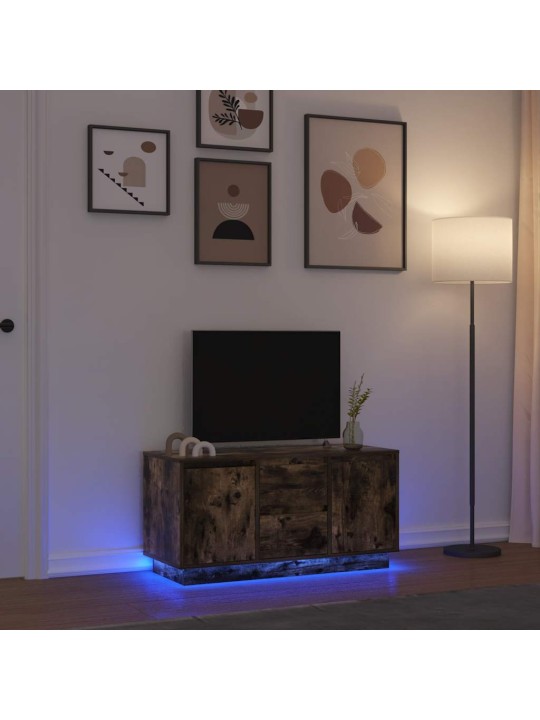 Tv-taso led-valoilla savutammi 100x41x50 cm