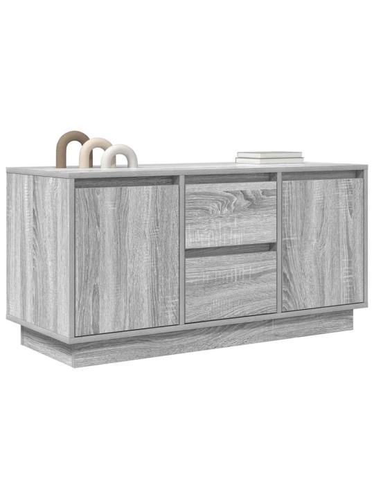 Tv-taso led-valoilla harmaa sonoma 100x41x50 cm