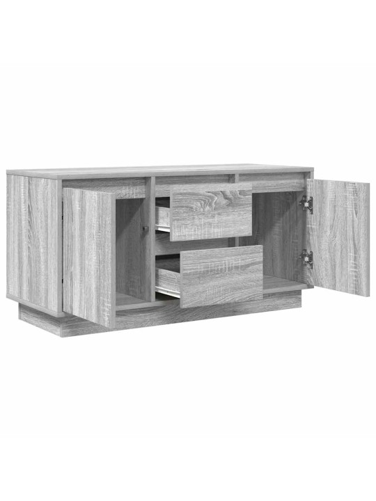 Tv-taso led-valoilla harmaa sonoma 100x41x50 cm