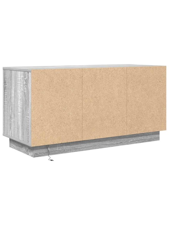 Tv-taso led-valoilla harmaa sonoma 100x41x50 cm