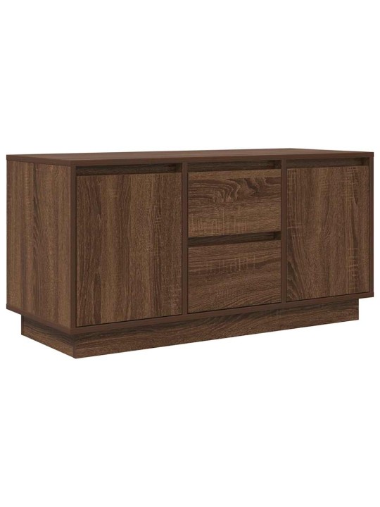 Tv-taso led-valoilla ruskea tammi 100x41x50 cm