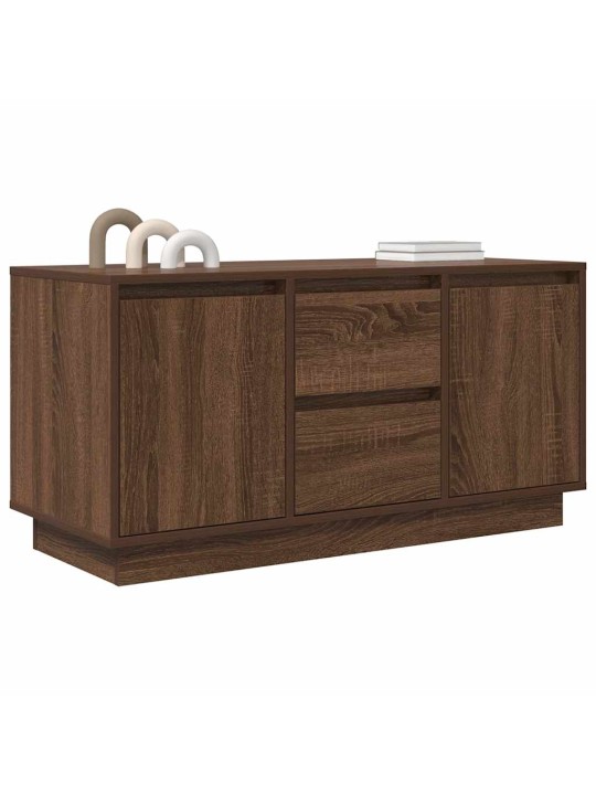 Tv-taso led-valoilla ruskea tammi 100x41x50 cm