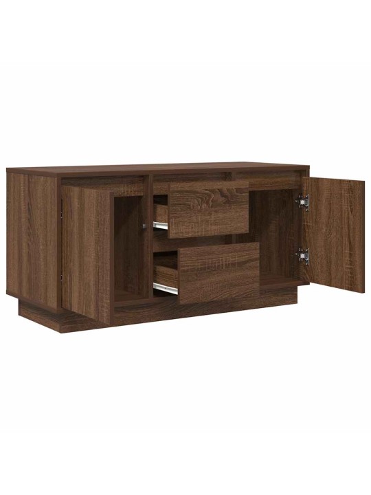 Tv-taso led-valoilla ruskea tammi 100x41x50 cm