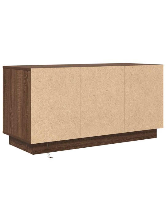 Tv-taso led-valoilla ruskea tammi 100x41x50 cm