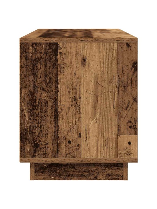 Tv-kaappi led-valoilla vanha puu 100x41x50 cm