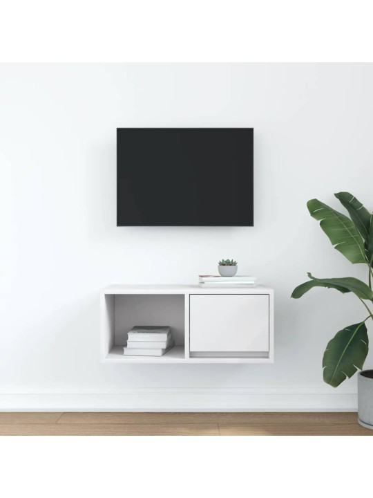 Tv-taso valkoinen 60x31x25,5 cm tekninen puu