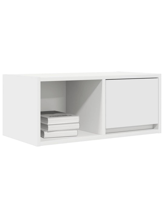 Tv-seinäkaapit 2 kpl valkoinen 60x31x25,5 cm tekninen puu