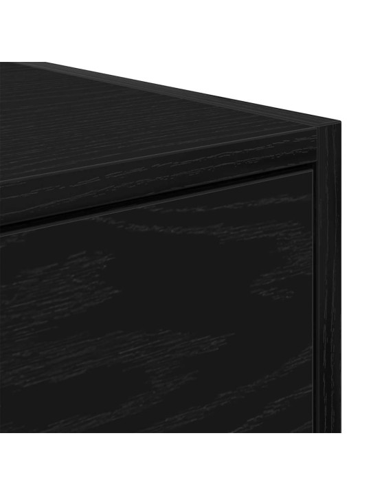 Tv-taso musta tammi 60x31x25,5 cm tekninen puu