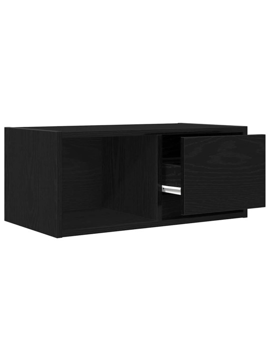 Tv-tasot 2 kpl musta tammi 60x31x25,5 cm tekninen puu