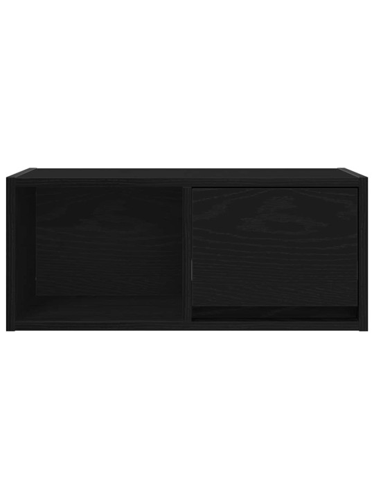 Tv-tasot 2 kpl musta tammi 60x31x25,5 cm tekninen puu