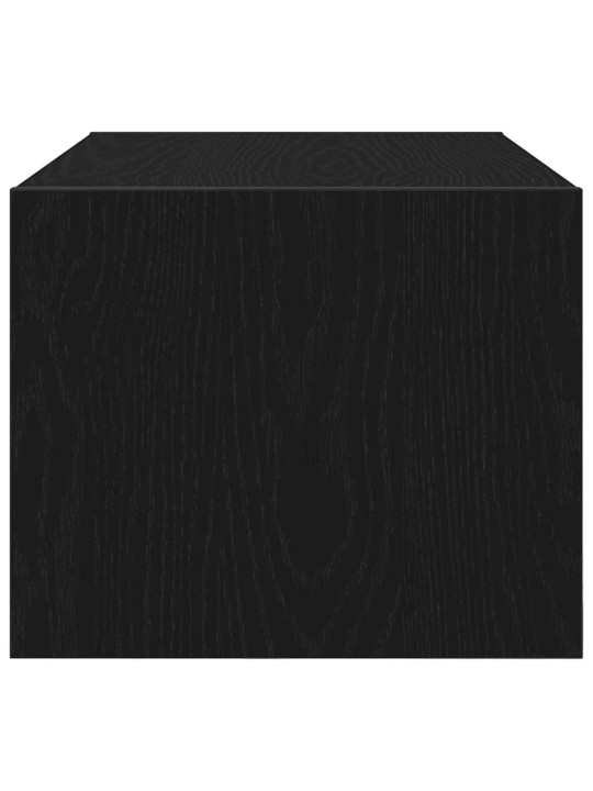 Tv-tasot 2 kpl musta tammi 60x31x25,5 cm tekninen puu