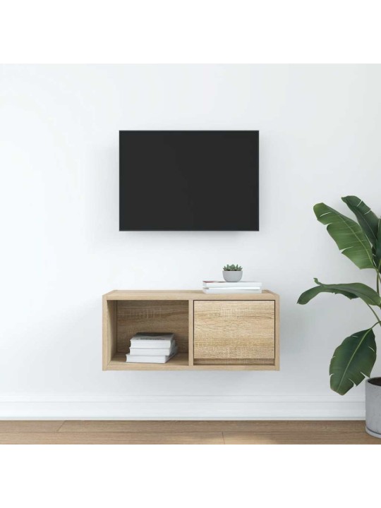 Tv-taso sonoma-tammi 60x31x25,5 cm tekninen puu
