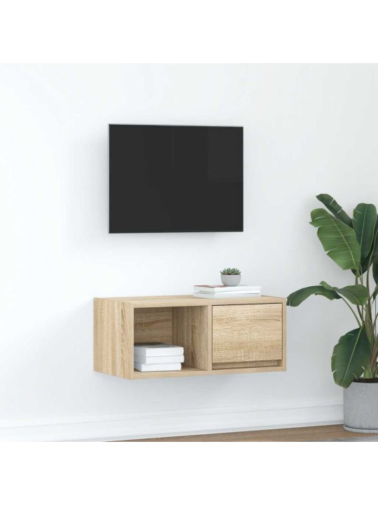 Tv-taso sonoma-tammi 60x31x25,5 cm tekninen puu