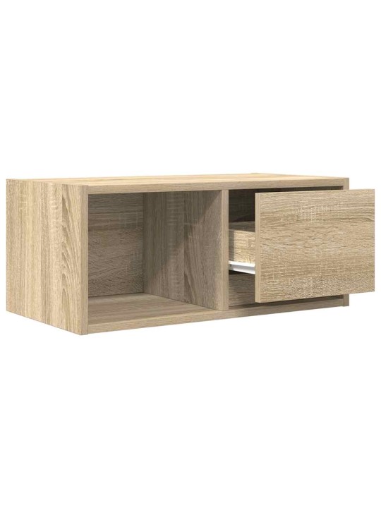 Tv-seinäkaapit 2 kpl sonoma-tammi 60x31x25,5 cm tekninen puu