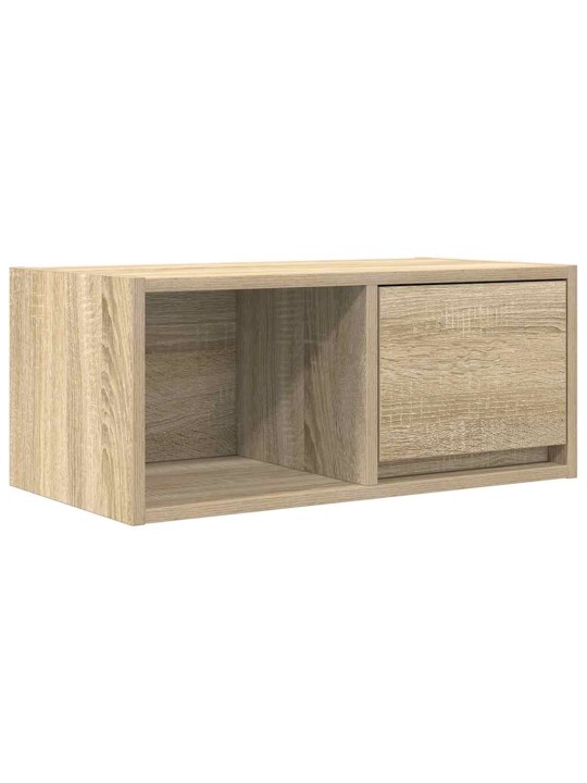 Tv-seinäkaapit 2 kpl sonoma-tammi 60x31x25,5 cm tekninen puu