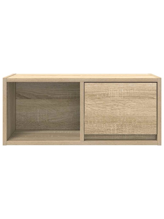 Tv-seinäkaapit 2 kpl sonoma-tammi 60x31x25,5 cm tekninen puu