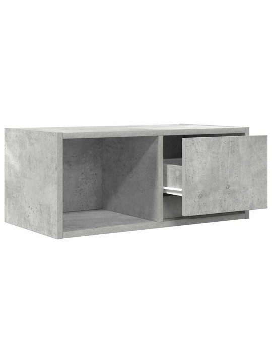 Tv-taso betoninharmaa 60x31x25,5 cm tekninen puu