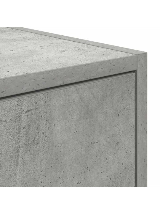 Tv-taso betoninharmaa 60x31x25,5 cm tekninen puu