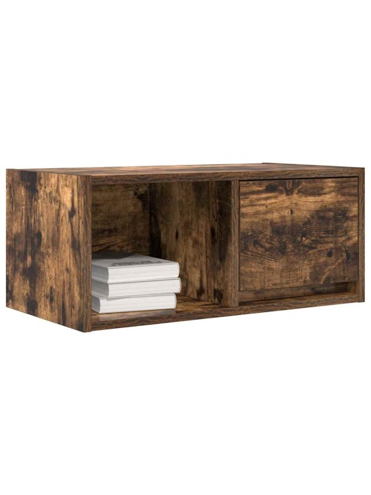 Tv-seinäkaappi 2 kpl savutammi 60x31x25,5 cm tekninen puu