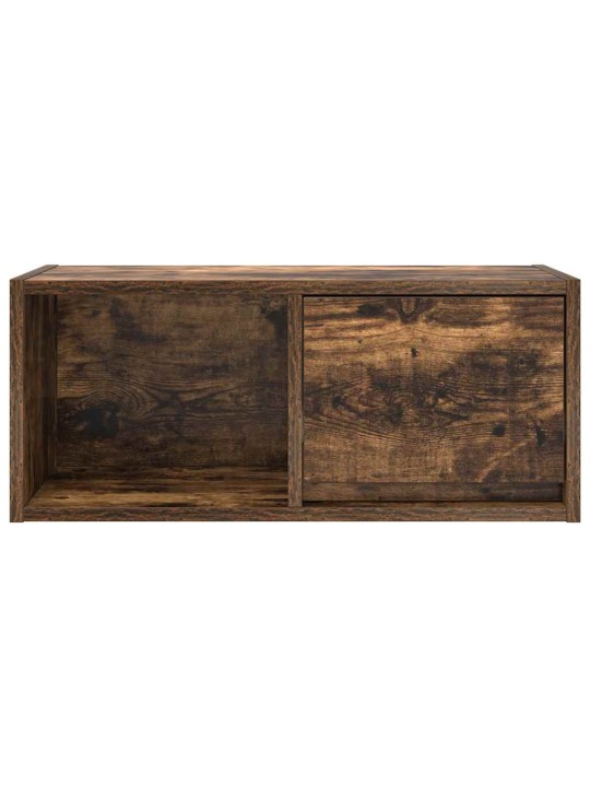Tv-seinäkaappi 2 kpl savutammi 60x31x25,5 cm tekninen puu