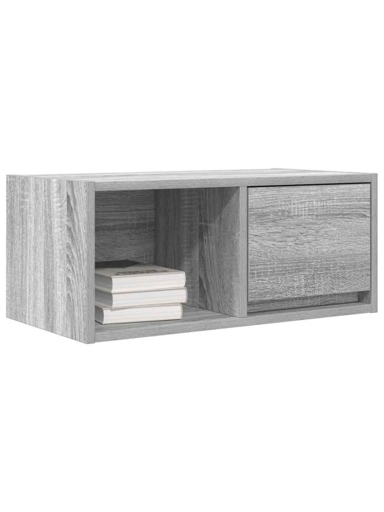 Tv-seinäkaapit 2 kpl harmaa sonoma 60x31x25,5 cm tekninen puu