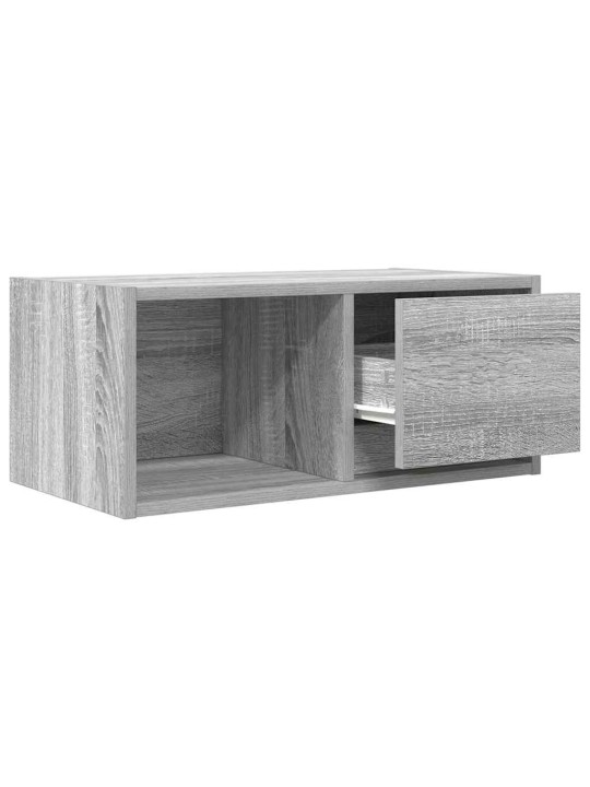 Tv-seinäkaapit 2 kpl harmaa sonoma 60x31x25,5 cm tekninen puu