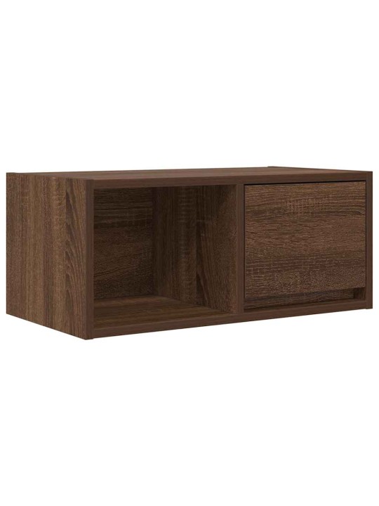 Tv-taso ruskea tammi 60x31x25,5 cm tekninen puu