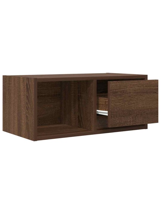 Tv-taso ruskea tammi 60x31x25,5 cm tekninen puu