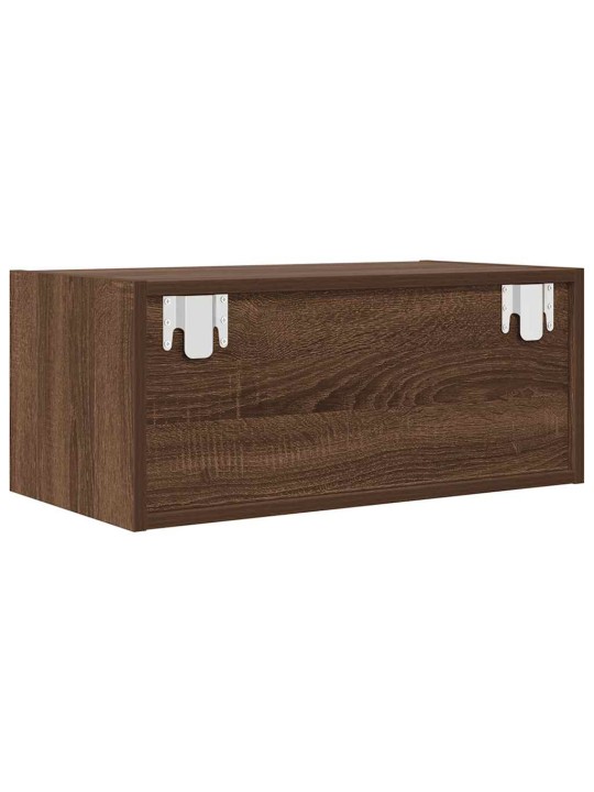 Tv-taso ruskea tammi 60x31x25,5 cm tekninen puu